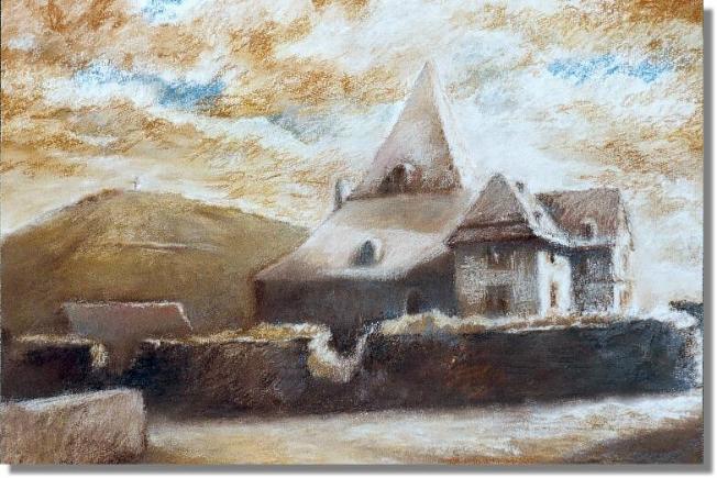 Burg am Rhein/nach einer Photografie aus: Voigtländer, D., Rheinbreitbach - einst und jetzt