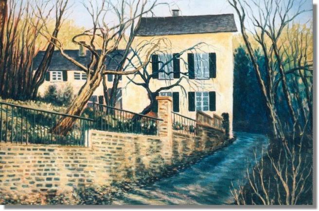 Haus Parzival in Frühjahrsabendsonne